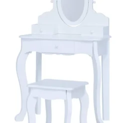 Coiffeuse Avec Miroir Et Tabouret