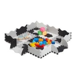 34 Pièces Tapis Puzzle Avec Bord