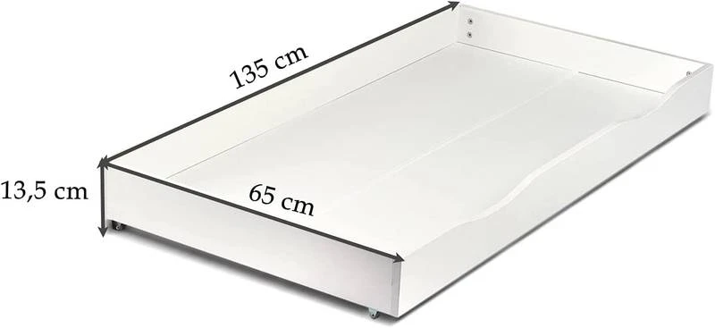 Moderne Lit Enfant Toddler Blanche â Image 4