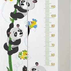 Armoire Blanche Roma /motif Panda/