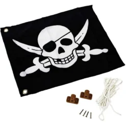 Drapeau Pirates Avec Système D'hisse