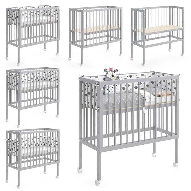 Lit Pour Bébé Sophie Gris – Image 4