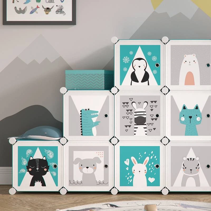 Armoire Andy Bleu Modulable Grande â Image 6