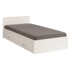 Lit Blanc Avec Rangements Snoop