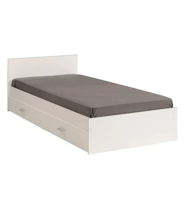 Lit Blanc Avec Rangements Snoop