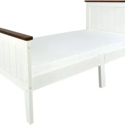 Lit Blanc Avec Matelas WALNUT 70/140