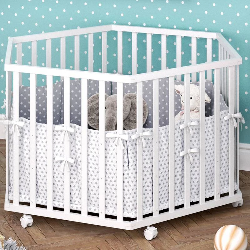 Parc Bébé Estrella Blanc Hexagonal – Image 3