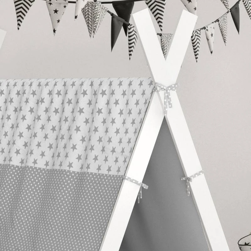 Lit Cabane Tipi 200x90cm Nature & Toile â Image 13