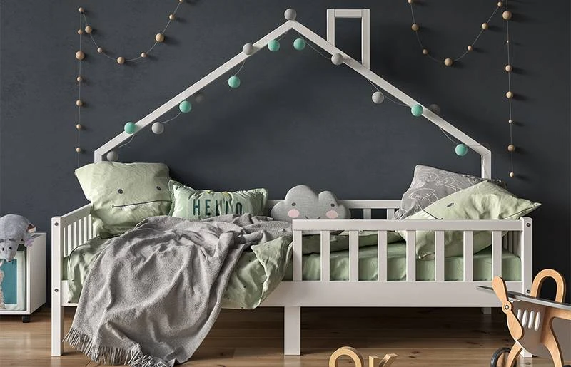 Lit Cabane Noemi 200x90cm Blanc â Image 2