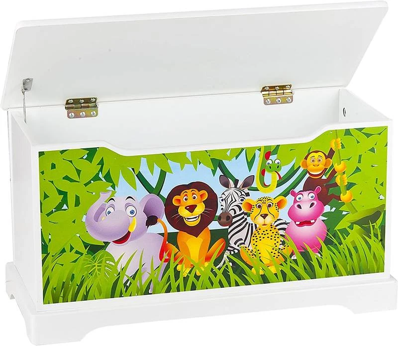 Coffre Ă Jouets En Bois Jungle â Image 2