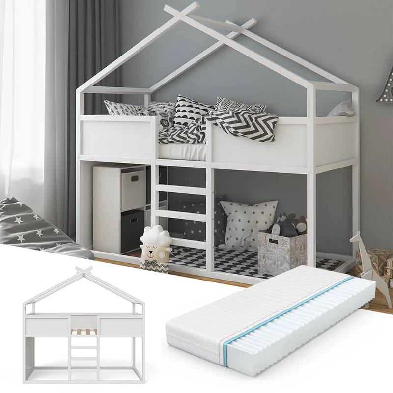 Lit Mezzanine Merlin Avec Matelas â Image 3