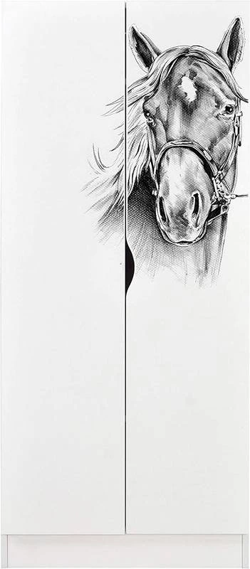 Armoire Blanche ROMA - Cheval