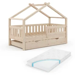 Lit Enfant Design 160cm Nature, Matelas