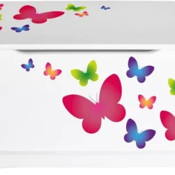 Coffre à Jouets En Bois Papillons