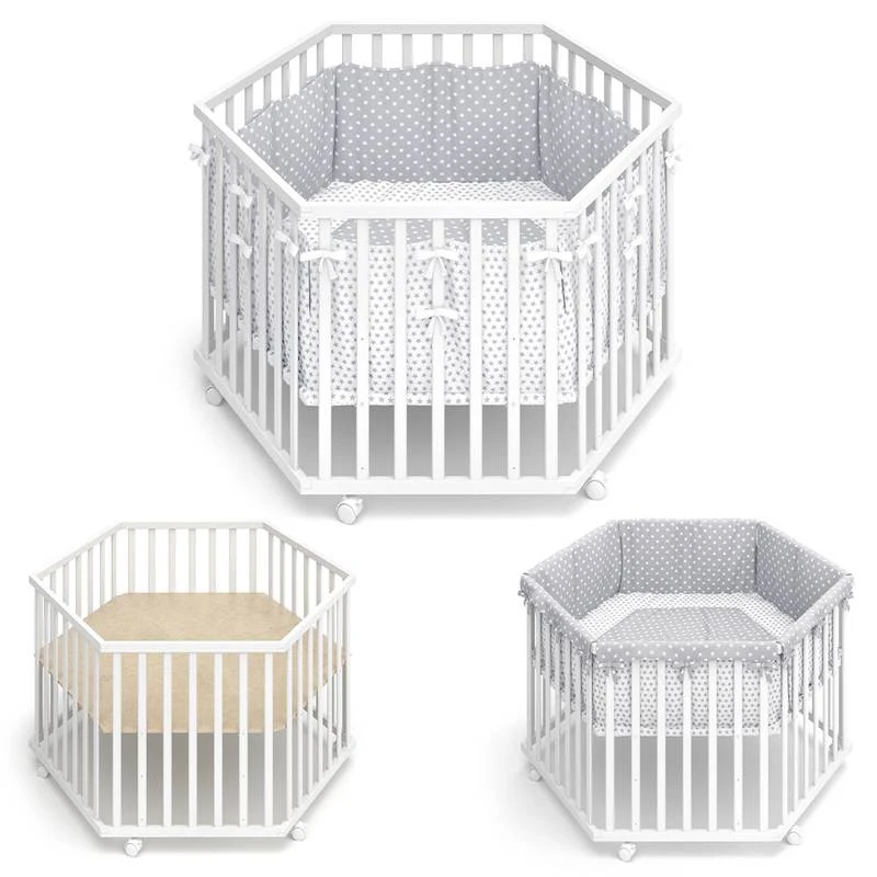 Parc Bébé Estrella Blanc Hexagonal – Image 4