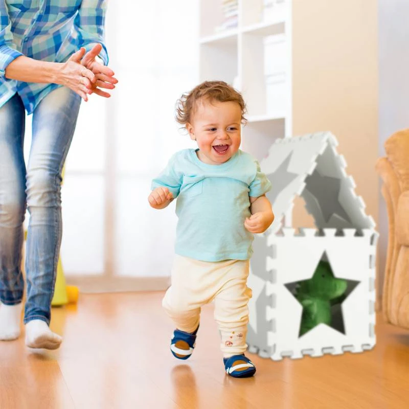 Tapis Puzzle Ă©toiles Gris Clair â Image 3