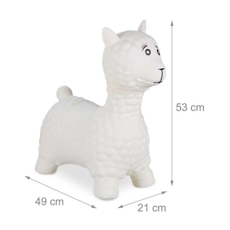 Animal Sauteur Blanc CrĂšme â Image 7