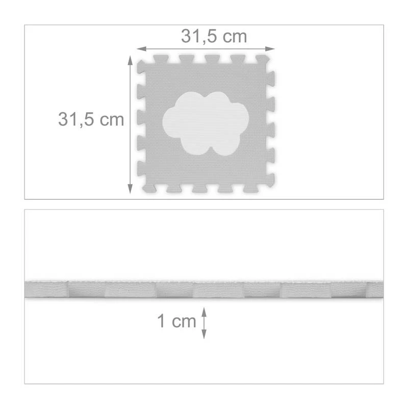 18 PiĂšces Tapis De Sol Puzzle Nuage â Image 3