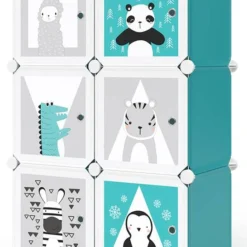 Armoire Andy Bleu Modulable