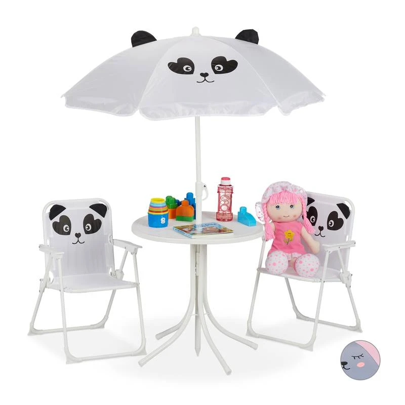 Chaises Table Enfants Avec Parasol â Image 10