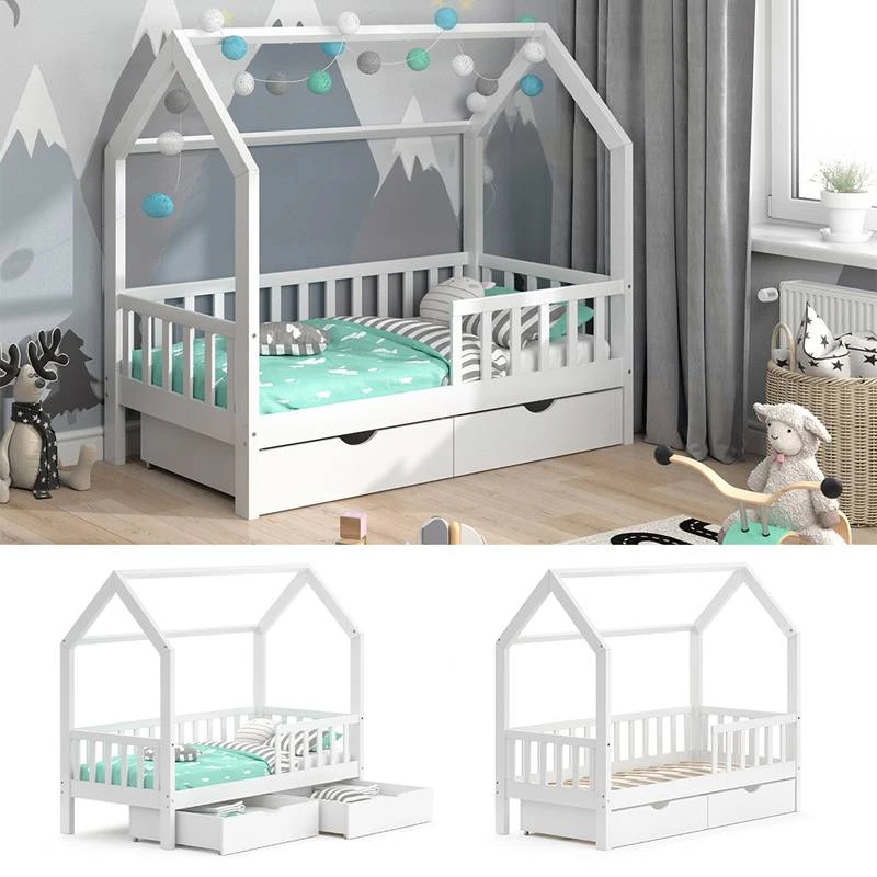 Lit Cabane Wiki 80x160cm & 2 Tiroirs â Image 4