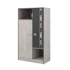 Armoire 2 Portes Avec Penderie Fabric