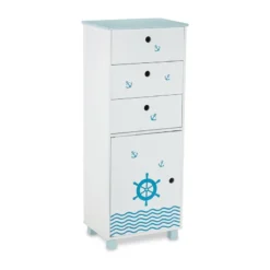 Commode Maritime Pour Enfants 3 Tiroirs