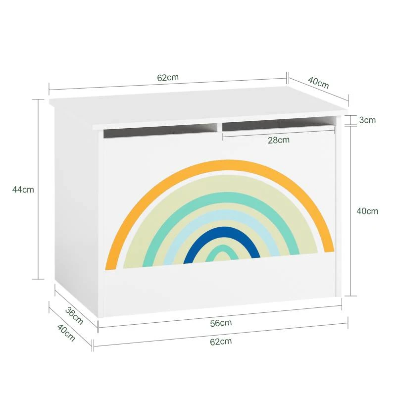 Coffre Ă Jouets Blanc KMB70-W â Image 7