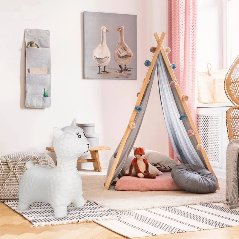 Animal Sauteur Blanc CrĂšme â Image 4