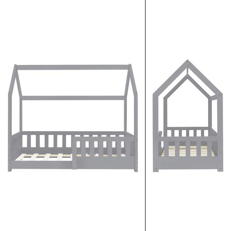 Lit Enfant 140x70cm Gris Clair â Image 3