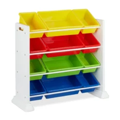 Etagère Enfants Blanche Avec Boîtes