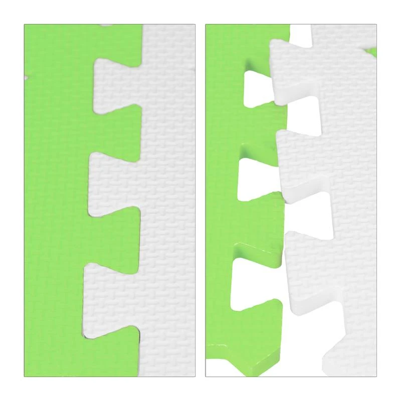 27x PiĂšces De Tapis De Jeu Blanc-vert â Image 6