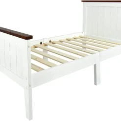 Lit Blanc Sans Un Matelas WALNUT 70/140