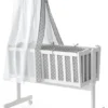 Berceau Pour Bébé Noah Blanc/gris