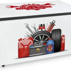 Coffre à Jouets XXL Service De Voiture