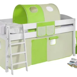 Lit Mezzanine Ludique IDA Vert Beige