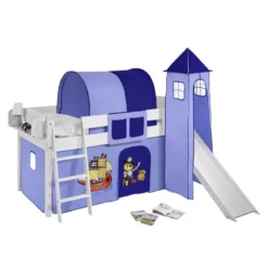 Lit Mezzanine Ludique IDA Pirate Bleu